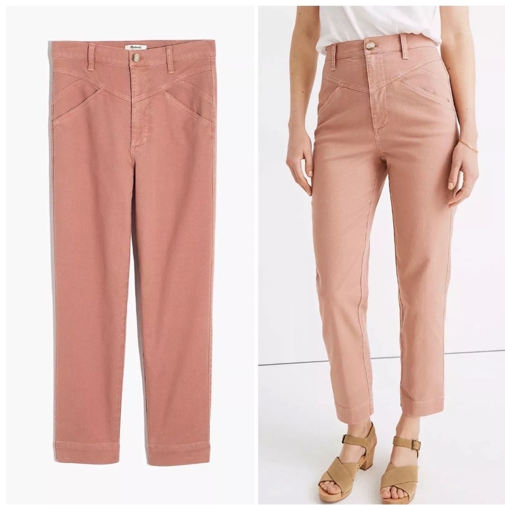 MADEWELL Blush Pink Trousers size 30